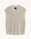 AbercrombieFitch (AoNr[tBb`) I[o[TCY VlbN Z[^[xXg (Oversized V-Neck Sweater Vest) Y (Beige) Vi