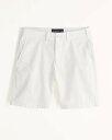 Abercrombie＆Fitch (アバクロンビー＆フィッチ) ストレッチ プレーン フロント ショートパンツ (Plainfront Shorts) メンズ (White) 新品 (9