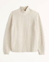 【7月限定★ポイント10倍!!(要エントリー)】Abercrombie&Fitch (アバクロンビー&フィッチ) オーバーサイズ モックネック セーター (oversized softAF mockneck sweater) メンズ (Cream) 新品(4)