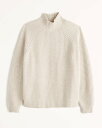 【15%OFFクーポン配布中】Abercrombie＆Fitch (アバクロンビー＆フィッチ) オーバーサイズ モックネック セーター (oversized softAF mockneck sweater) メンズ (Cream) 新品