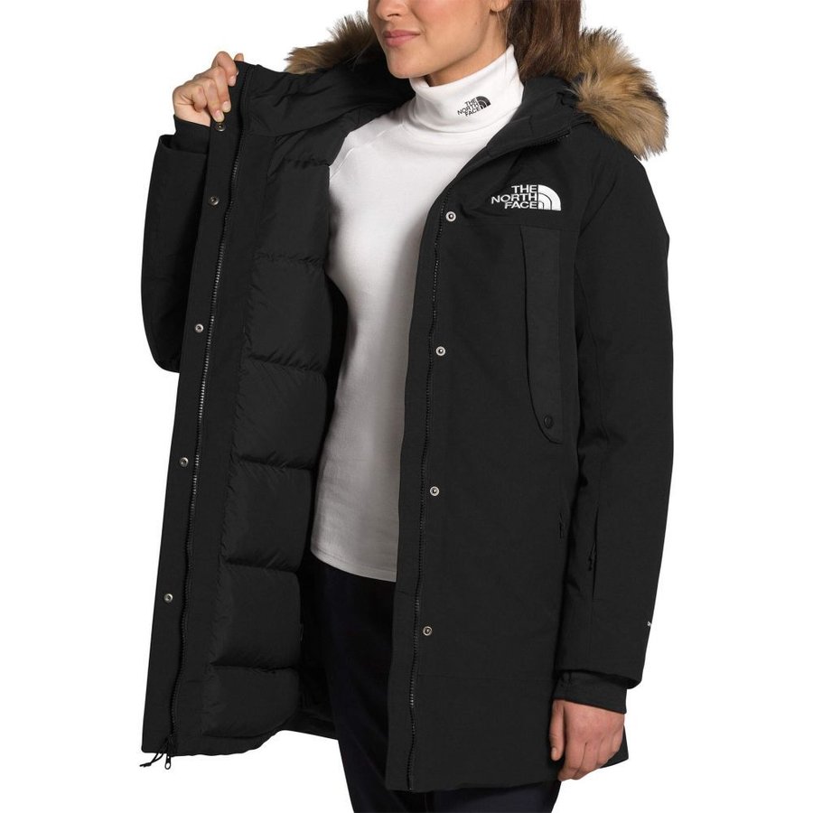  The North Face (ザ・ノースフェイス) USAモデル 550フィル ニューアウター バーロウ パーカー ダウンジャケット (New Outer Boroughs Parka) レディース (BLACK) 新品 EU/USAモデル 2023秋冬