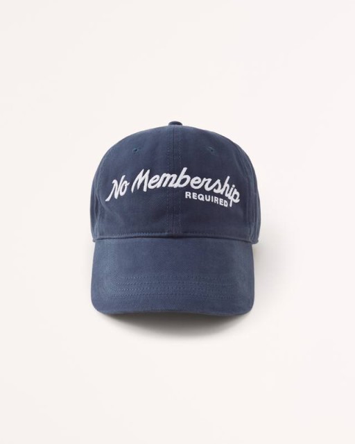 【簡単!!エントリーで必ずP10倍】 Abercrombie＆Fitch (アバクロンビー＆フィッチ) ロゴ刺繍 スクリプト グラフィック ゴルフ ベースボールキャップ Golf (Script Grapic Baseball Hat) メンズ (Navy Blue) 新品