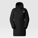 The North Face (ザ・ノースフェイス) EU/USAモデル ベリビュー ストレッチ ダウンパーカー ロングダウンジャケット (Belleview Stretch Down Parka)レディース (TNF BLACK) 新品 ブラック EU/USAモデル 2023秋冬