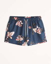 AbercrombieFitch (AoNr[tBb`) Ci[t XCpc  (Pull-On Swim Trunks) Y (Navy Blue Floral) Vi