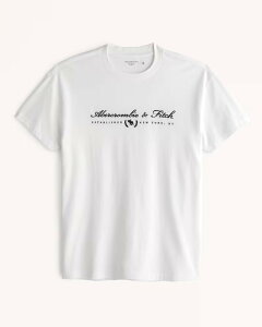 AbercrombieFitch  (Хӡեå) å ɽT (Embroidered Logo Tee)  (White) 