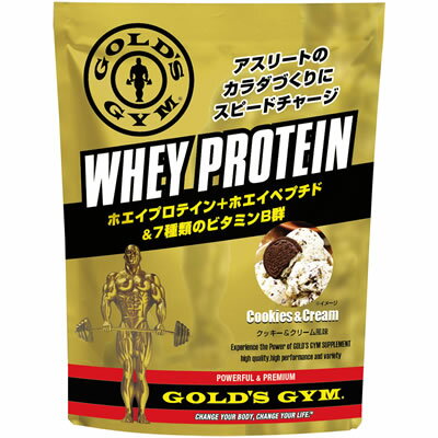 GOLD’S GYM(ゴールドジム) ホエイプロテイン ＜クッキー＆クリーム風味＞ 360g　831415