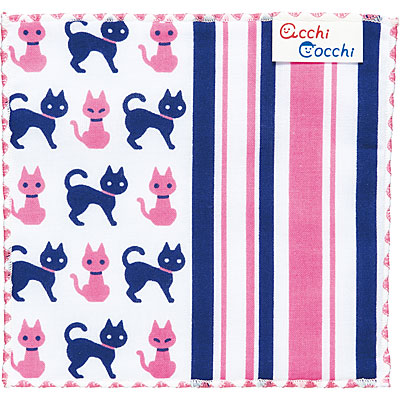 acchicocchiあっちこっち<子供ハンカチ>ねこ 宮本 02742 027429