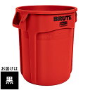 ラバーメイド Vented BRUTE 丸型コンテナ 76L 黒 1779734　0086876209020