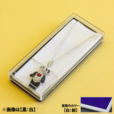 ネックレスケース KH/N <白:紺> No.6102 ×12セット ネックレスケース KH/N <白:紺> No.6102 ×12セット