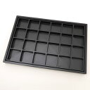 プラスチックトレイ 40mm角ルースケース用 <黒:黒> No.9823