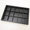 プラスチックトレイ 50mm角ルースケース用 <黒:黒> No.9824