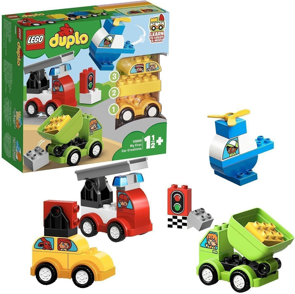 レゴ(LEGO) デュプロ はじめてのデュプロ いろいろのりものボックス 10886 知育玩具 ブロック おもちゃ 男の子 車のサムネイル