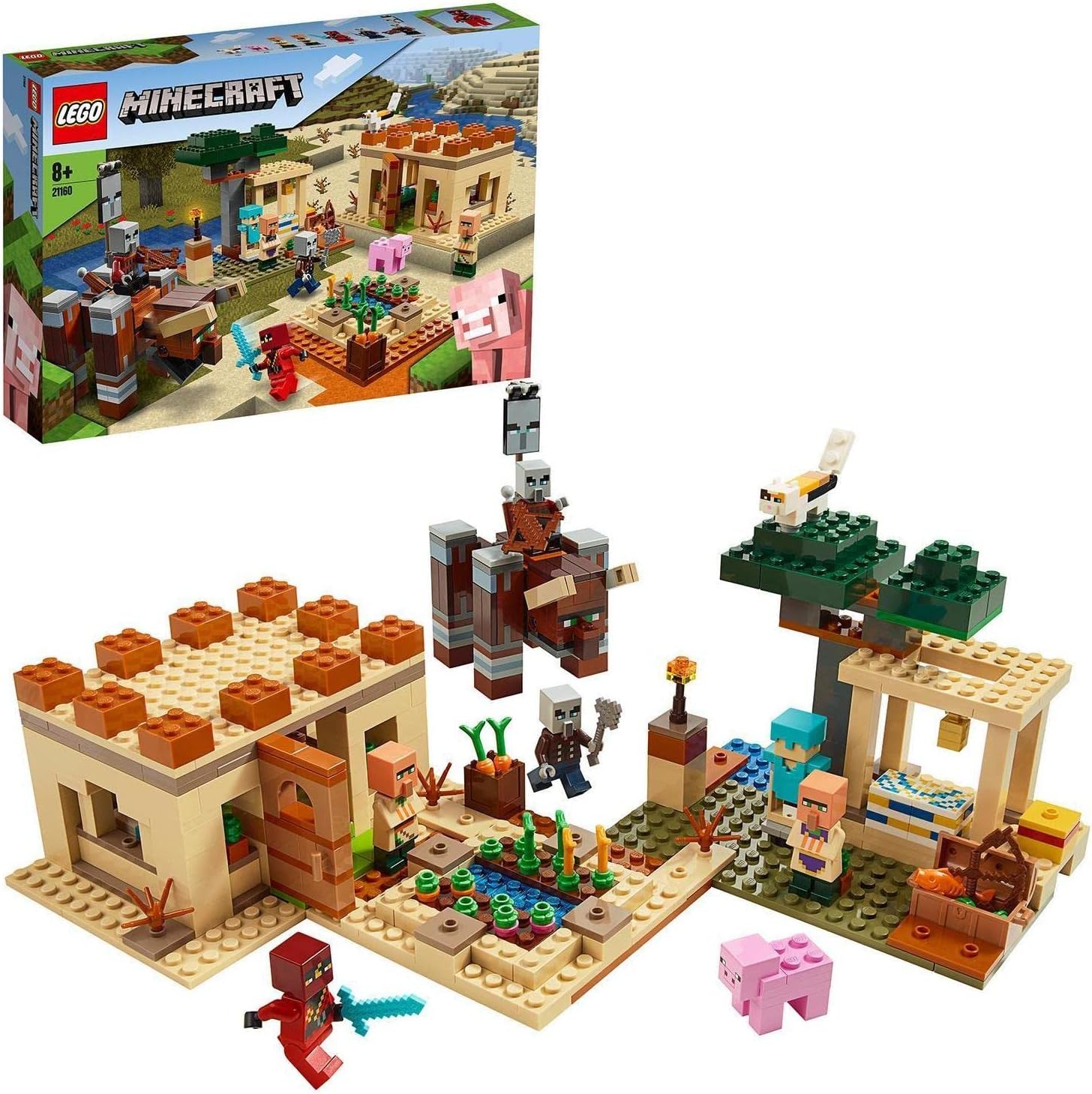 レゴ マインクラフト（売れ筋ランキング） レゴ (LEGO) おもちゃ マインクラフト イリジャーの襲撃 男の子 女の子 マイクラ Minecraft 子供 グッズ ゲーム 玩具 知育玩具 誕生日 プレゼント ギフト レゴブロック 21160 8歳 ～
