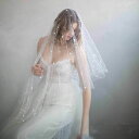 【送料無料】パール ウェディングベール 花嫁 チャペルベール 二次会 結婚式用ベール ロングベール コーム付き ウエディングベール 安い