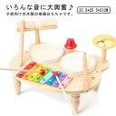 【送料無料】出産祝い プレゼント 音楽 鉄琴 女の子 男の子 太鼓 木のおもちゃ 木製 知育玩具 子ども 幼児 赤ちゃん 玩具 おもちゃ 楽器