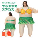 送料無料 ハワイ 向日葵 エアコス どうけし 着ぐるみ ハロウィン クラウン ピエロ フール 空気で膨らむ インフレータブルコスチューム 充気 面白い エアーコスプレ 仮装 文化祭 部活 パーティー(3)