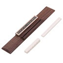 【送料無料】ウッド&ホワイト マホガニー&牛骨製 12mm セット サドル&ナット ブリッジ