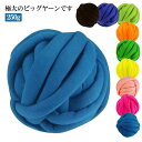 【送料無料】ニット 毛糸 太い 極太毛糸 指編み アームニッティング ニットヤーン チャンキーヤーン 毛糸 極太 20色 250g チャンキーニット