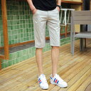 【送料無料】20代30代40代50代 タイト 細身 無地 パンツ スキニーパンツ 短パン 5分丈 スリム ショートパンツ 半ズボン メンズ ハーフパンツ(4)