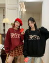 【送料無料】ロゴ パーカー 長袖 トップス カットソー トレーナー ビッグ 大きいサイズ ゆったり 龍柄 裏起毛 ダンス 衣装