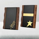 木製表彰楯・記念楯+転写プレート楯 スクエア Lサイズ【オーダーメイドデザイン作成お任せください デザイン保管】木製 名入れ 優勝 記念品 コンペ イベント プレゼント ゴルフ ホールインワン ケース プレート 銘板 名入れ 彫刻(4)