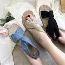 【送料無料】おしゃれ 楽ちん 履きやすい 痛くない 歩きやすい ぺたんこ フラットパンプス 春夏 編み込み レディース ボヘミアン風