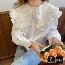 【送料無料】ワイドカラー フリルカラー パフスリーブ ステート