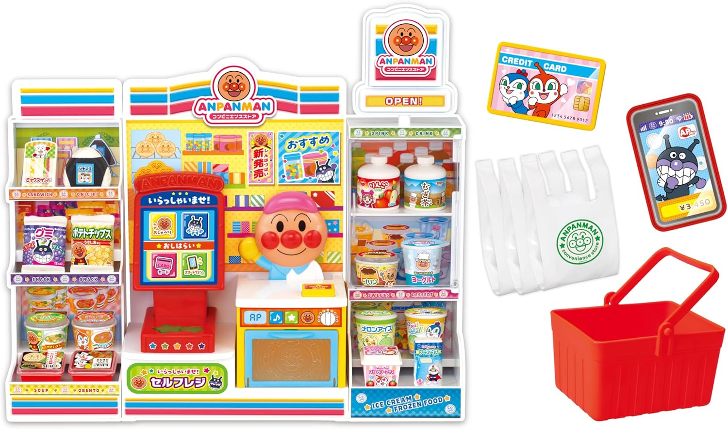 【送料無料】セガフェイブ アンパンマン セルフレジでおかいもの！ おしゃべりいっぱい アンパンマンコンビニ 4979750816208