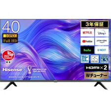 【送料無料】 Hisense 40V型 液晶テレビ 40E40H ハイセンス Googleアシスタント搭載