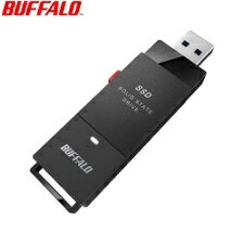 【送料無料】 バッファロー 外付けSSD ポータブル USB3.2 Gen1 スティック型 TV録画対応 500GB ブラック SSD-PUT500U3BC/D