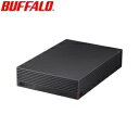 【送料無料】 バッファロー 外付けHDD USB3.2 Gen1対応 PC用&TV録画用 CMRHDD採用 高速ダビング&安定動作 静音&防振&放熱設計 日本製 見守り合図 6TB ブラック HD-NRCD6U3-BA(2)