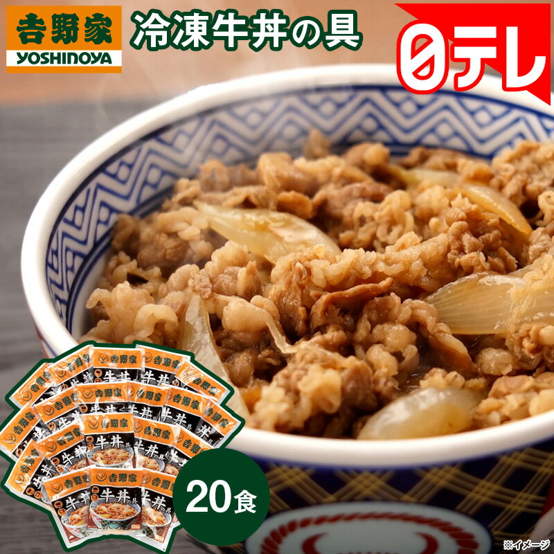 吉野家 冷凍牛丼の具20食 日テレポシュレ 日本テレビ 通販 ポシュレ 
