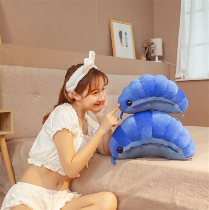 nu_BEのぬいぐるみ ダンゴムシ いもむし 毛虫　可愛い CUTE おもちゃ 玩具プレゼント誕生日 節足動物 アニマルズ 誕生日 クリスマス 記念日 贈り物 プレゼント ギフト 30cm 50cm 送料無料｜アングル2