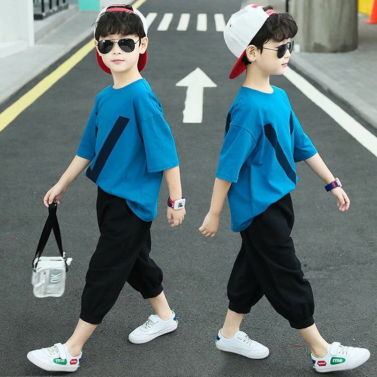 セットアップ 男の子 春 夏 キッズ 子供 半袖 トップス 110 120 130 140 150 160cm カットソー 子供服 Tシャツ ロングパンツ 小学生 中学生 ジュニア かわいい カジュアル おしゃれ オーバーサイズ ゆったり