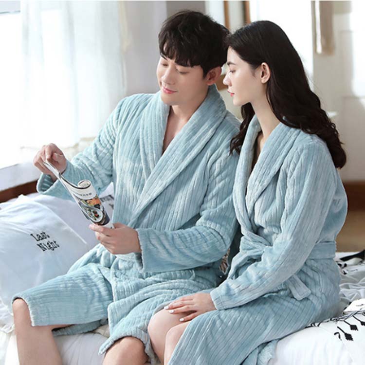 送料無料 バスローブ ふわふわ ベルベット ペア パジャマ 速乾 吸水 ナイトガウン ...