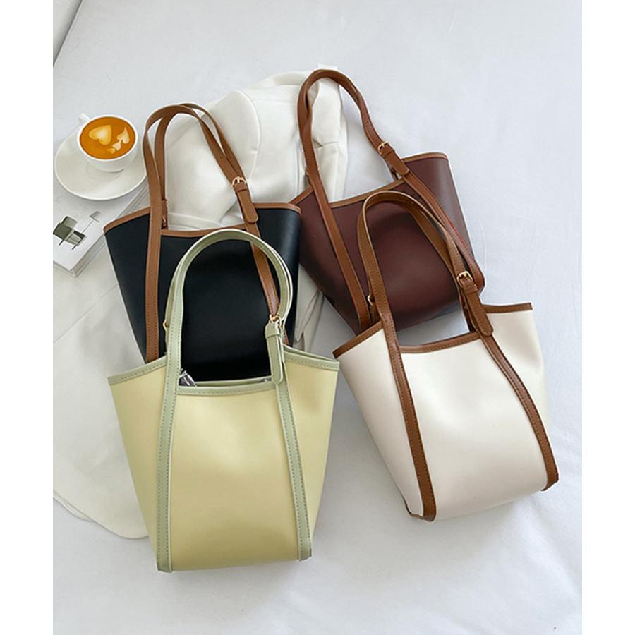 トートバッグ PUレザー バケツバッグ(4.0)
