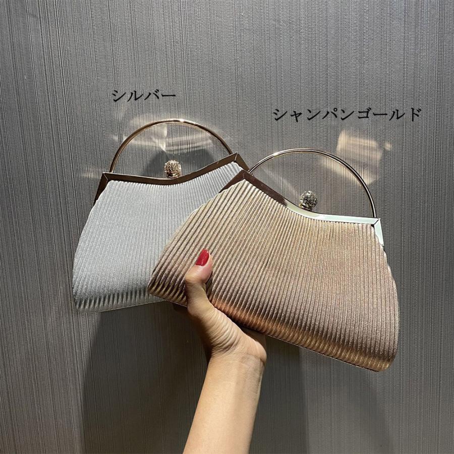 プリーツパーティーバッグ クラッチバッグ