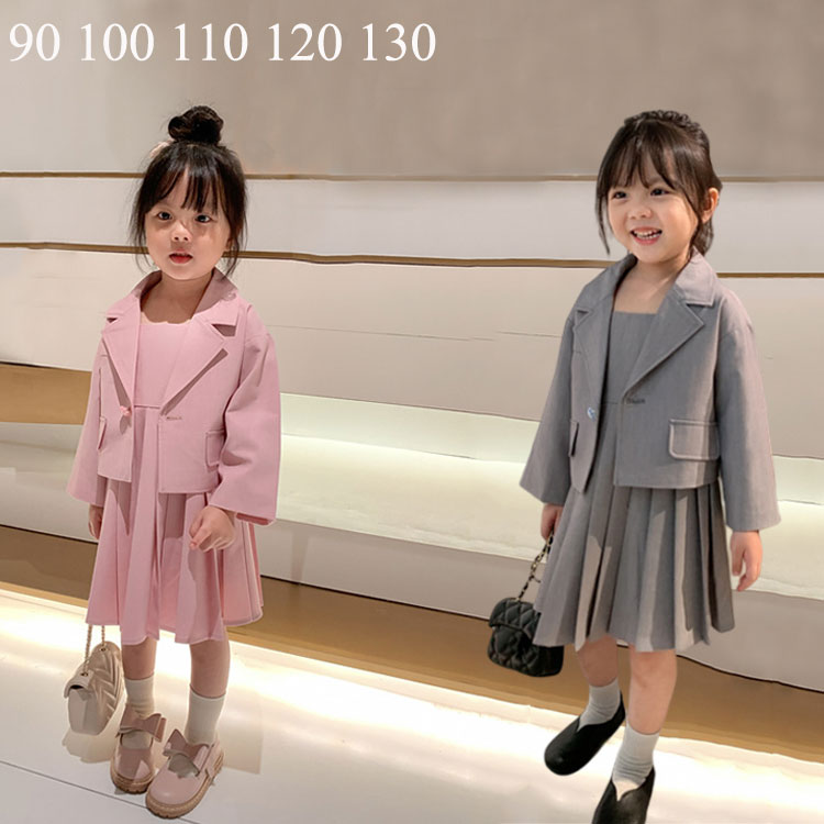 樂天商城 - 子供服 フォーマル 女の子 スーツ 2点セット ジャケット/ワンピース 入学式 スーツ 卒園式 スーツ 女の子 結婚式 スーツ 子供服 ガールズ キッズ 入園式 スーツ 発表会 子ども 可愛い 蝶結び プレゼント用 お出かけ 90cm 100cm 110cm 120cm 130cm海外通販