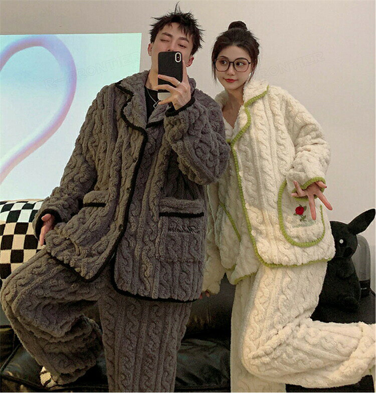 カップル ペア ルームウェア ペアパジャマ モ...の紹介画像3