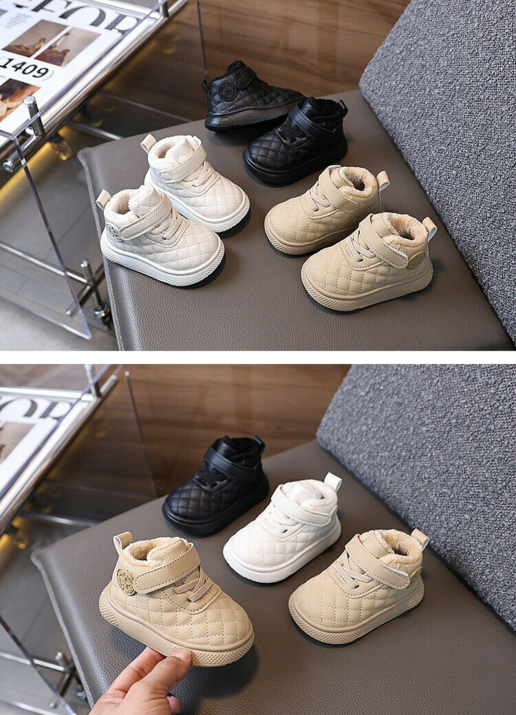 ベビー靴 ムートンブーツ ショートブーツ キッズ 裏起毛 冬用 秋冬靴 子供ブーツ ...