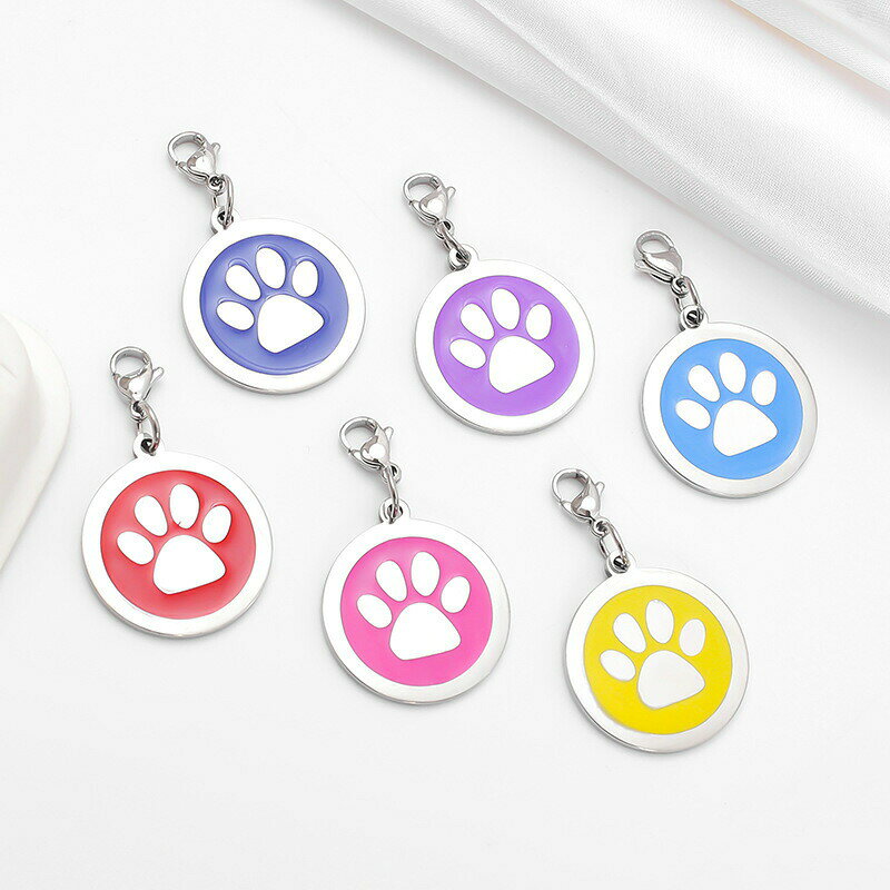 送料無料 首輪用チャーム ペット用品 アクセサリー 肉球 首輪アクセサリー 犬用 猫...