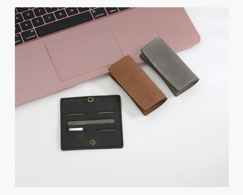 送料無料 SDカードケース SDメモリーカードケース SDカードホルダー メモリーカード入れ 収納 メディアケース レザー調 スエード風 保管 整理 紛失防止 保護 防塵 持ち運び 2
