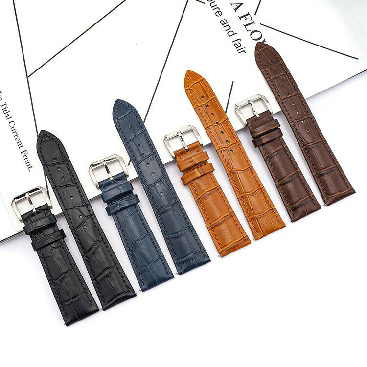nu_BEの腕時計ベルト 12mm バンド 12mm〜24mm メンズ＆レディース 多色展開対応 ビジネスからカジュアルまで対応可能 上質な頭層真皮使用 不錆ステンレスピンバックル バンド 交換ベルト 時計ベルト ストラップ替え用 時計交換 本革 カラフル 定番 簡単ベルト交換用工具付｜アングル2