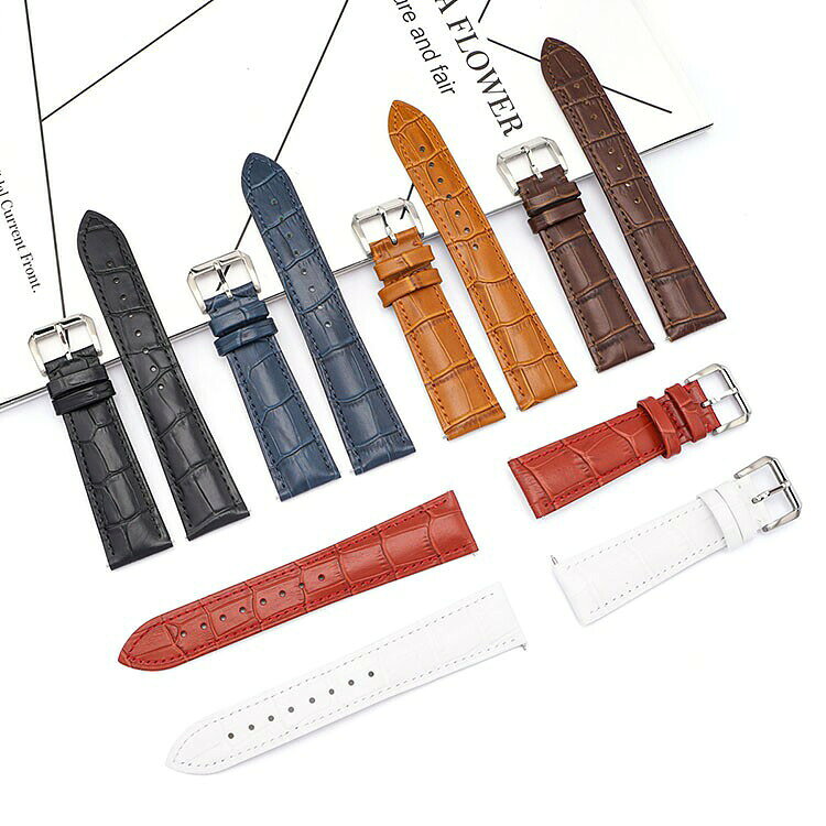 nu_BEの腕時計ベルト 12mm バンド 12mm〜24mm メンズ＆レディース 多色展開対応 ビジネスからカジュアルまで対応可能 上質な頭層真皮使用 不錆ステンレスピンバックル バンド 交換ベルト 時計ベルト ストラップ替え用 時計交換 本革 カラフル 定番 簡単ベルト交換用工具付｜アングル3