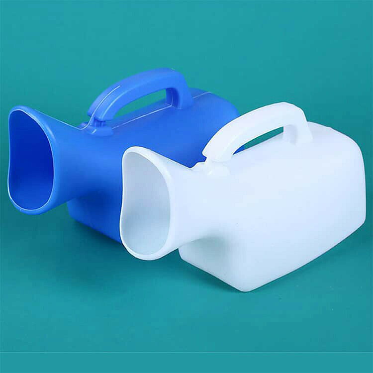 nu_BEの尿瓶 採尿容器 しびん 男性用 2000ml 尿瓶 漏れ防止 集尿器 目盛り付き 在宅介護 女性用 受尿器 蓋付き 高齢者 尿器 介護用品 渋滞 病院 排尿器 寝たきり 携帯トイレ 防災 災害対策 車 1200ml 夜間頻尿 緊急用 軽量 男女兼用｜アングル2