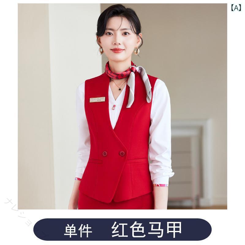 レディーススーツ ベスト 事務服 オフィス 通勤 ビジネス 秋冬 形状記憶 シワにな...
