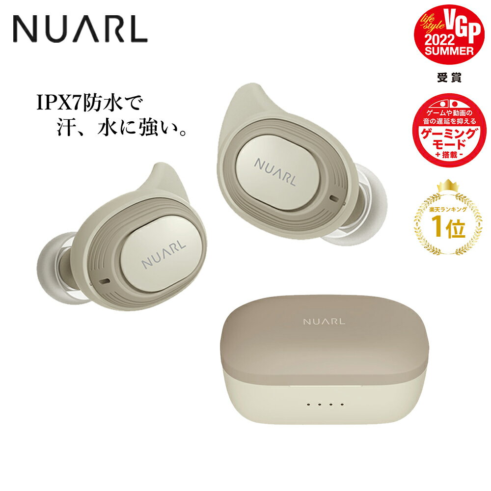 ŷ1 NUARL 磻쥹ۥ IPX7ɿ ݡ   ˶ βʹ ˥󥰥ۥ 60ֺ ƥ ߥ ٱ aptX adaptive Bluetooth 5.2  ƥ WEB 