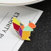 ピンズピンバッジブローチ(リスりす)/エナメルアニマル動物折り紙折紙送料無料