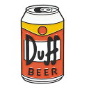 ピンズ ピン バッジ ブローチ バッヂ (ビール 缶 BEER ) Duff BEER 偽ビール オレンジ 送料無料