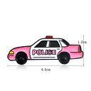 ピンズ ピン バッジ ブローチ バッヂ ピンク ( パトカー ポリス ) POLICE 警察 送料無料